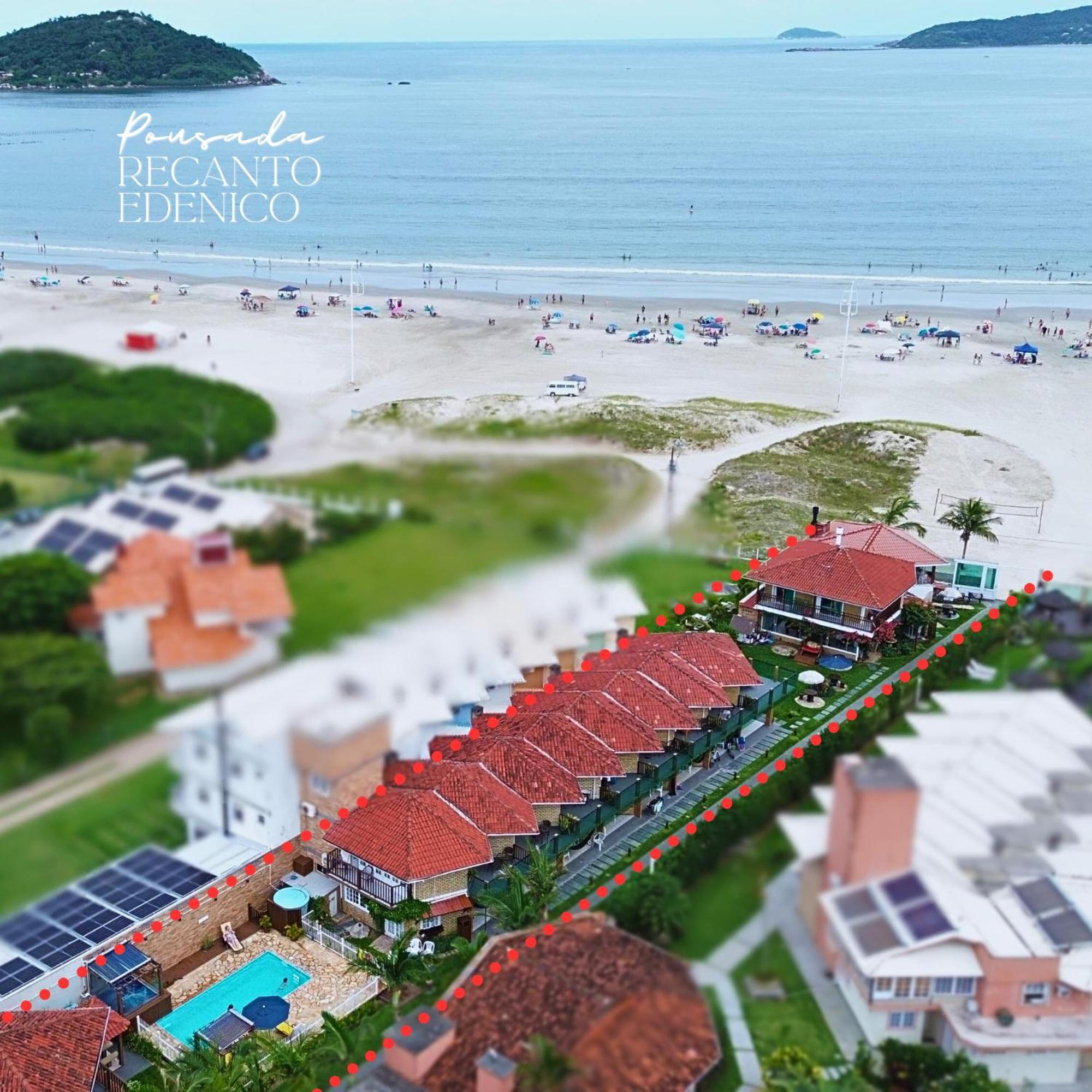 Pousada Recanto Edenico - A Beira Mar Da Praia Ponta Do Papagaio, Palhoca Sc Esterno foto